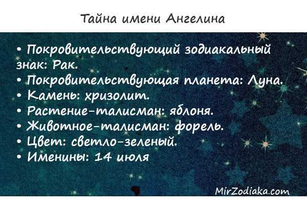 Имя ангелина:  значение имени ангелина для девочек и женщин, совместимость, происхождение, судьба