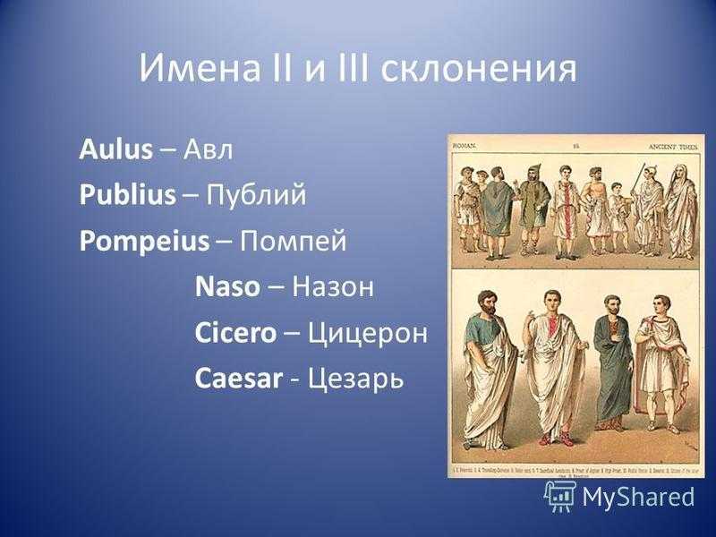Римские имена и их значения