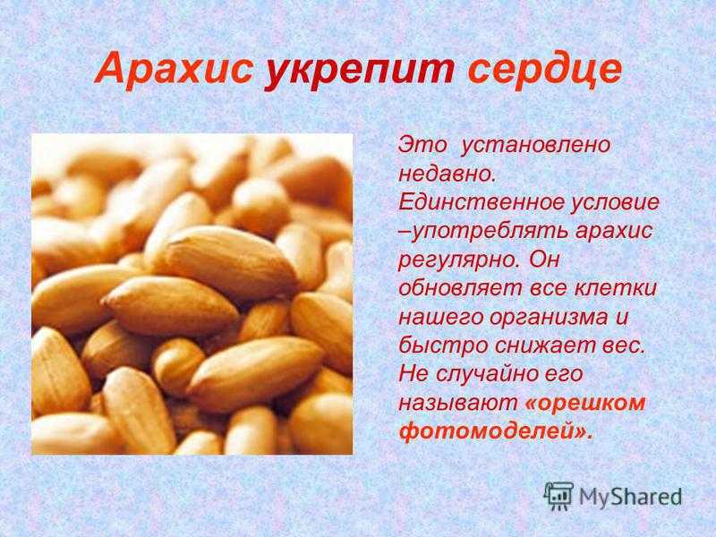 Какой у арахиса химический состав, польза и вред для организма