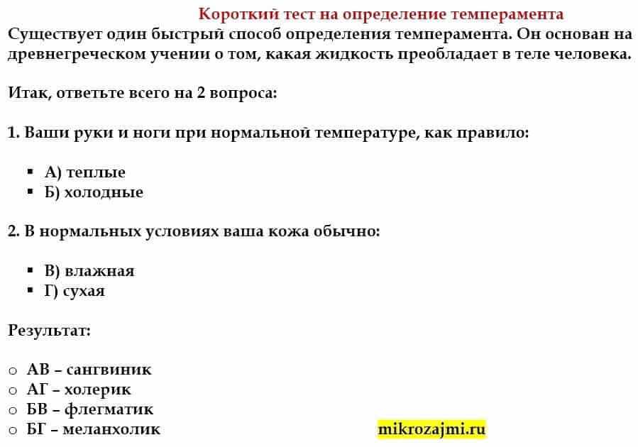 О четырех типах темперамента | experimental psychic | дзен