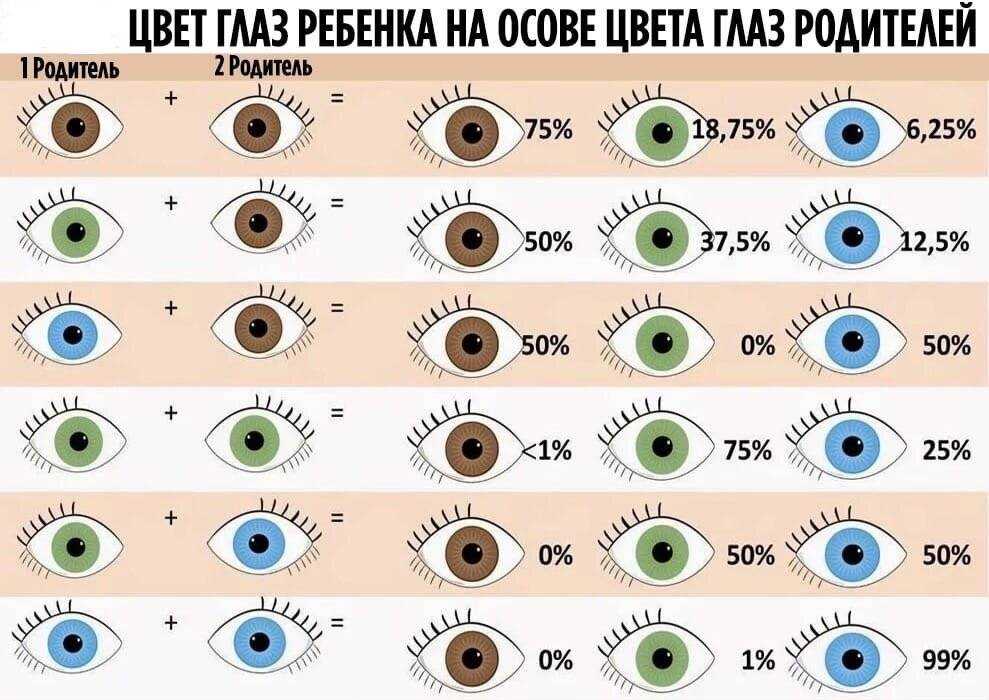 Когда и почему у ребенка меняется цвет глаз