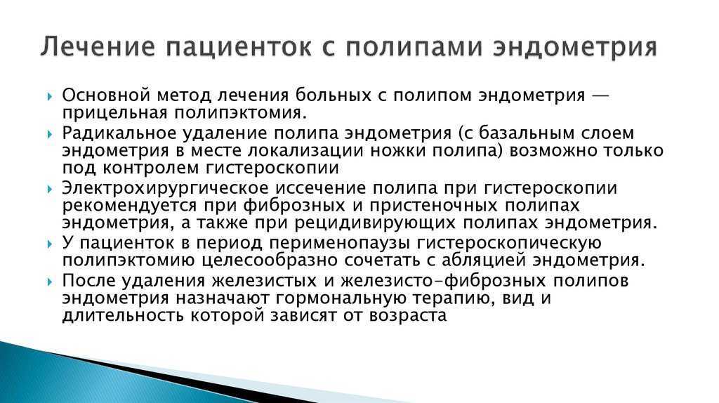 Выделения после удаления полипа в матке