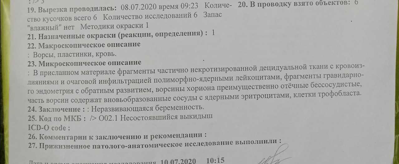 Анализы после замершей беременности: проведение, подготовка