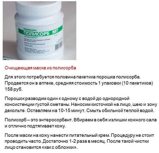 Маска из Полисорба для лица, рецептура, правила проведения процедуры