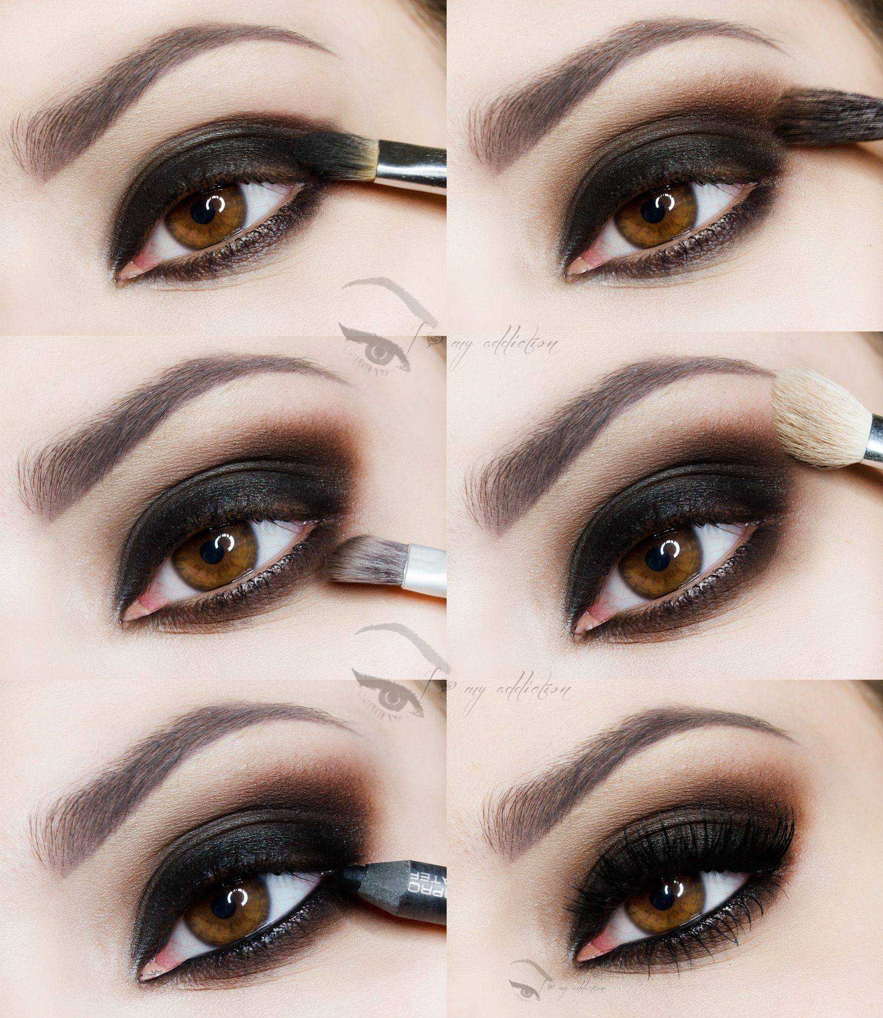 Дымчатый макияж глаз smoky eyes (смоки айс) пошаговая инструкция