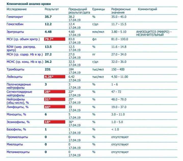 Эозинофилы у ребенка повышены или понижены: нормы крови, причины отклонений