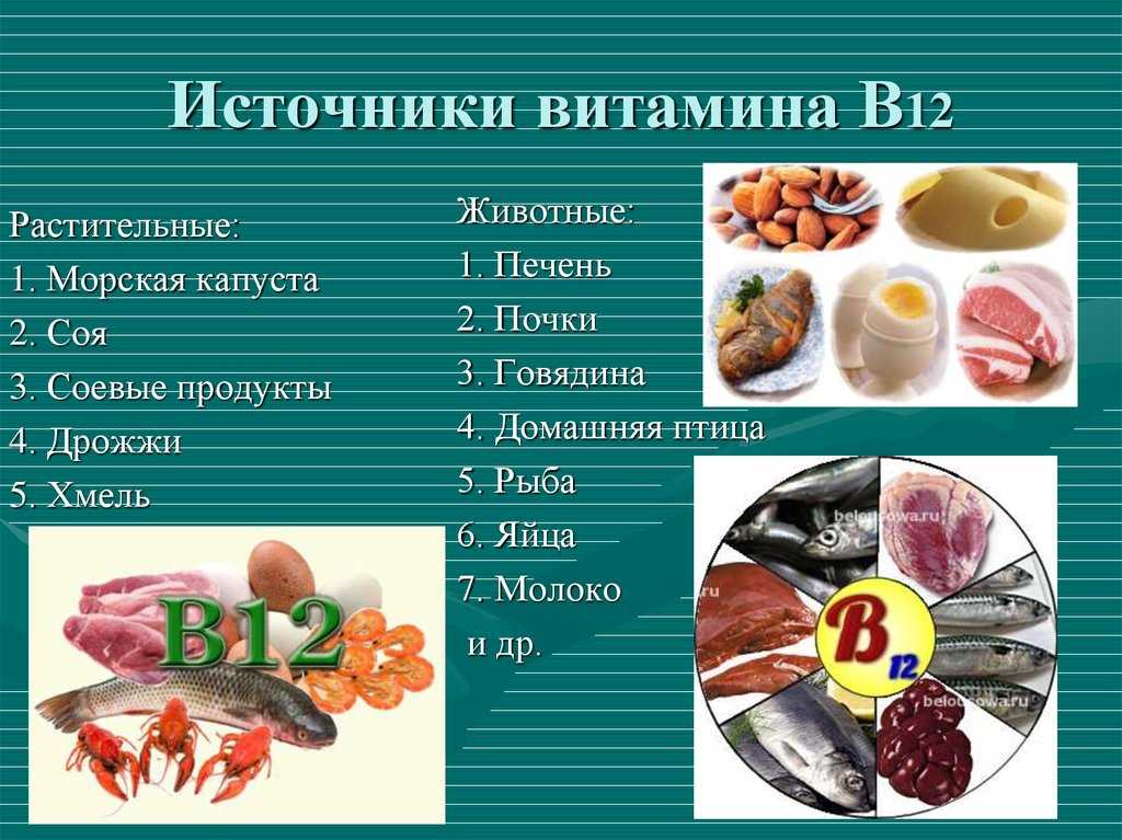 В каких продуктах находится витамин б 12. Источники витамина в12 в продуктах. Основные источники витамина в12 в питании. Витамины группы б12. Источники витамина в12 таблица.