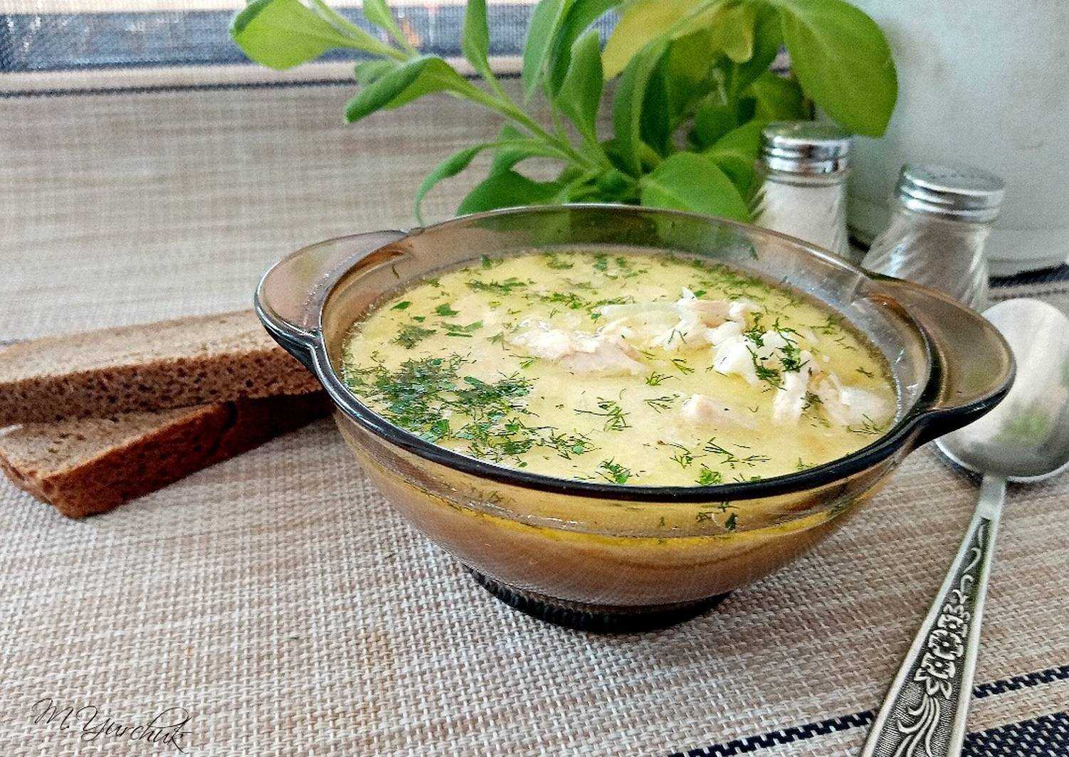сырный суп из плавленных сырков фото