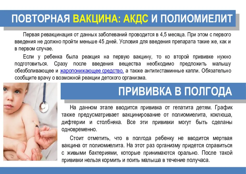 Календарь прививок для детей – график вакцинации | полезные материалы