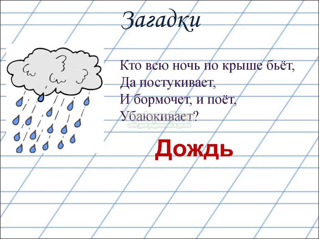 Загадки о явлениях природы (40 штук)