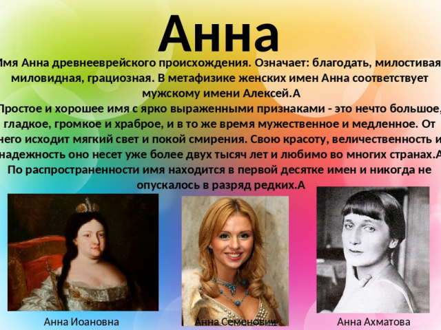 Анечка anna. Происхождение имени Анна. Тайна моего имени Анна.