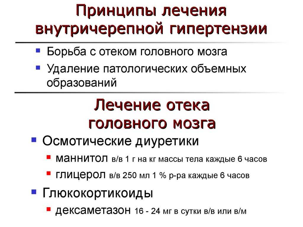 Синдром внутричерепной гипертензии патофизиологические механизмы клиническая картина