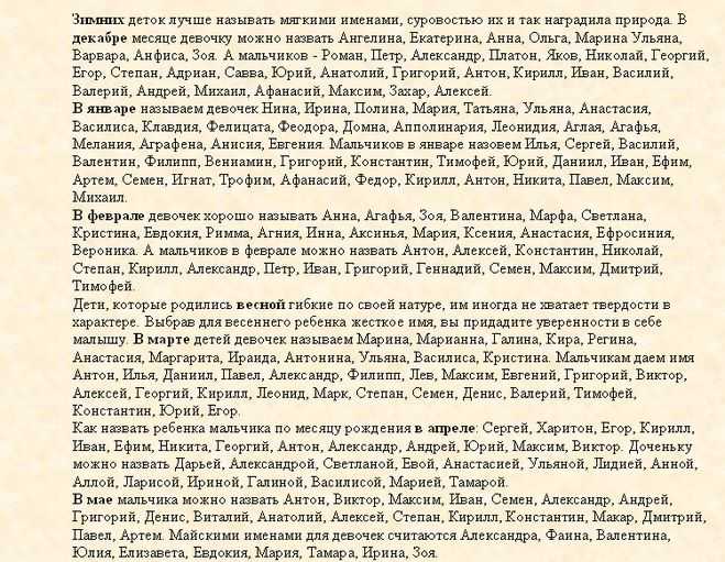 Православные имена по святцам в декабре - nameorigin.ru