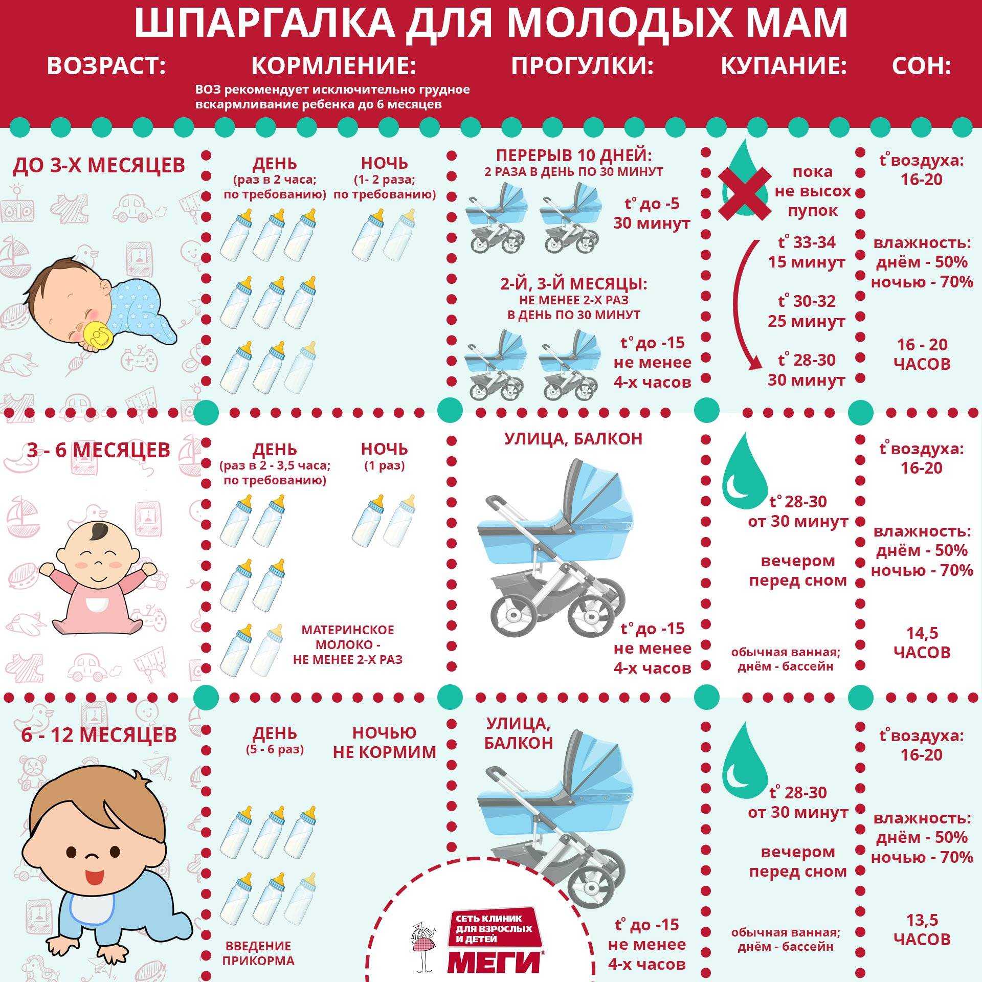 Развитие ребенка на первом году жизни