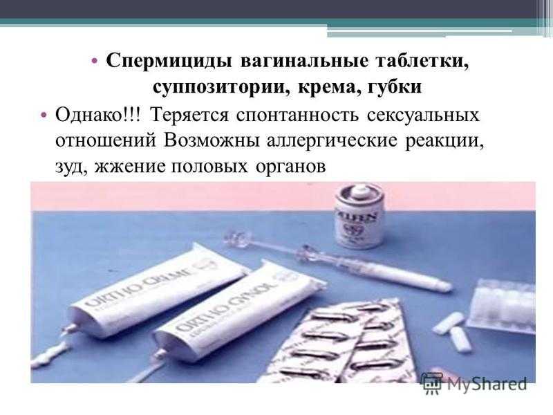 Вагинальные спермициды